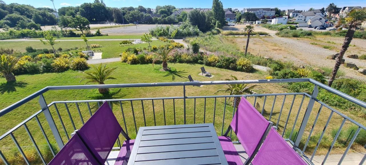 קונקרנו Appartement Devant La Plage Avec Piscine מראה חיצוני תמונה